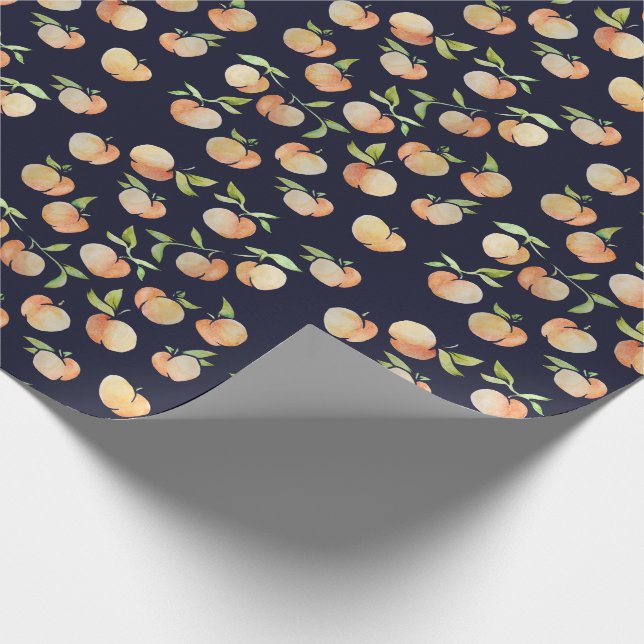 Peachy Peaches Wrapping Paper (Corner)