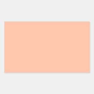 Peachy Skin Tone Solid Trend Colour Background Rectangular Sticker