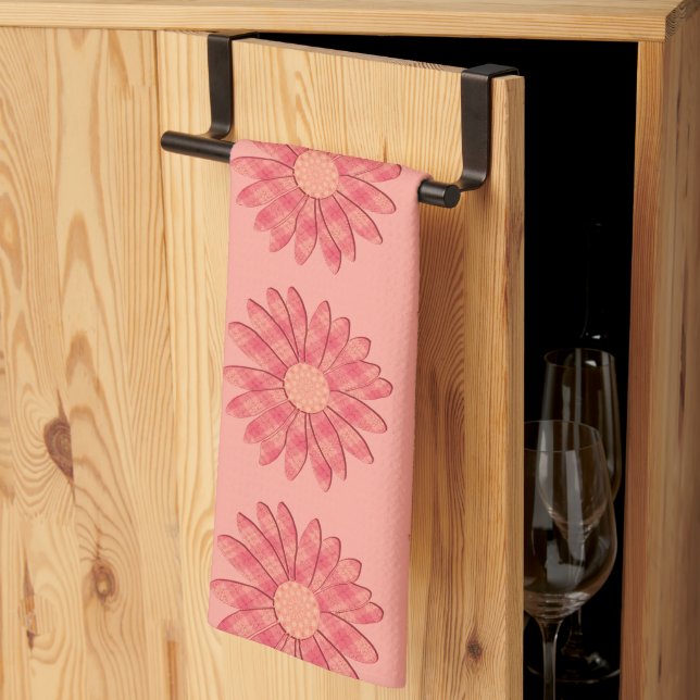 Peachy Spring Tea Towel (Thirds Fold)
