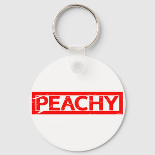 Peachy Stamp Key Ring