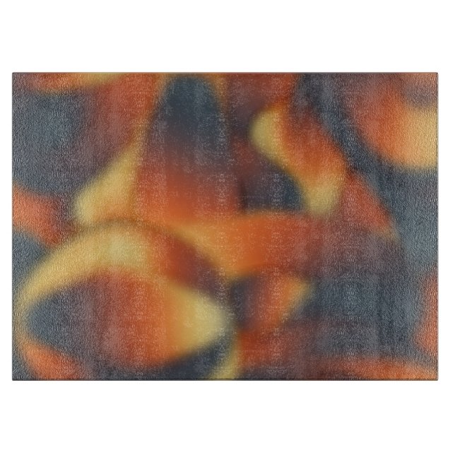 Peachy Sumo Glass Cutting Board (Front)