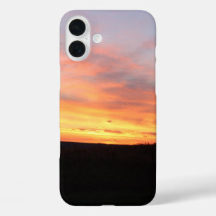 Peachy Sunset Photo iPhone 16 Plus Case