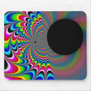 Peackock A Delic - Fractal Art Mouse Pad