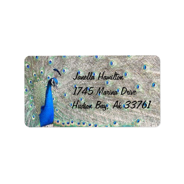 Peacock Address Labels (Front)