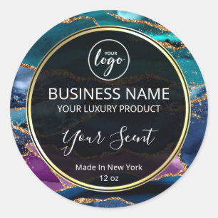 Peacock Agate Deep Vibrant Body Butter Labels