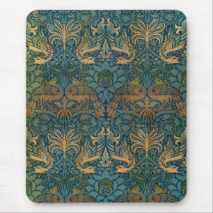 Peacock and Dragon, 1878 by William Morris Mouse Pad