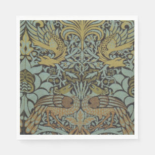 Peacock and Dragon (by William Morris) Napkin