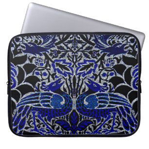 Peacock And Dragon Morris Victorian Design Laptop Sleeve