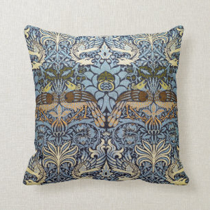 Peacock and Dragon, William Morris Cushion