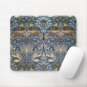 Peacock and Dragon, William Morris Mouse Pad