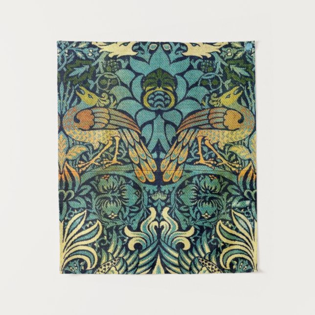 Peacock And Dragon William Morris Tapestry (Front)
