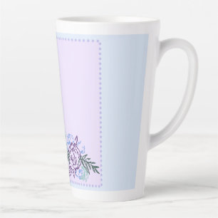 Peacock and Roses Latte Mug