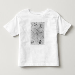 Peacock and Six Monkeys Toddler T-Shirt