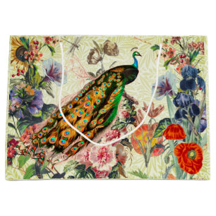 PEACOCK AND WILLIAM MORRIS GIFT BAG