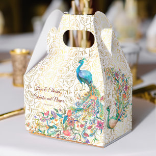 Peacock Arabian pattern Indian wedding favour gift Favour Box