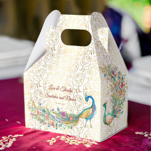 Peacock Arabian pattern Indian wedding favour gift Favour Box