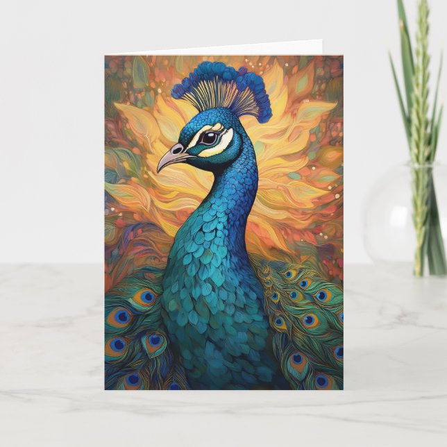 Peacock Art Card (Front)