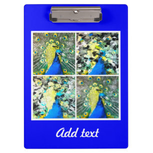 Peacock Art Clipboard