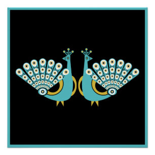 Peacock Art Home Accessories Poster