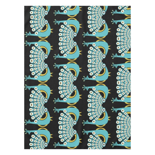 Peacock Art Home Accessories Tablecloth (Front)