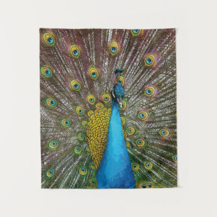 Peacock Art in Jewel Tone Colours Tapestry