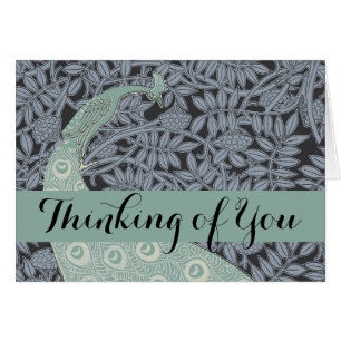 Peacock Art Nouveau Bird Classic