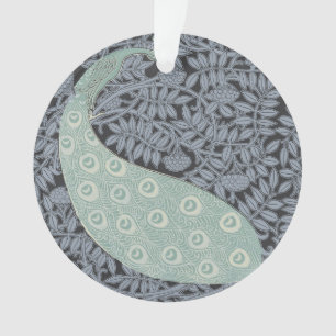 Peacock Art Nouveau Bird Classic Ornament