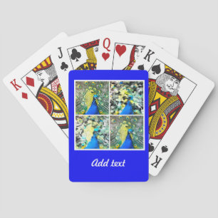 Peacock Art Playing Cards