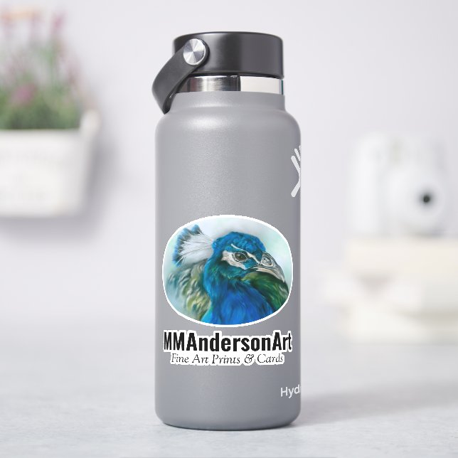 Peacock Art Text (HydroFlask)