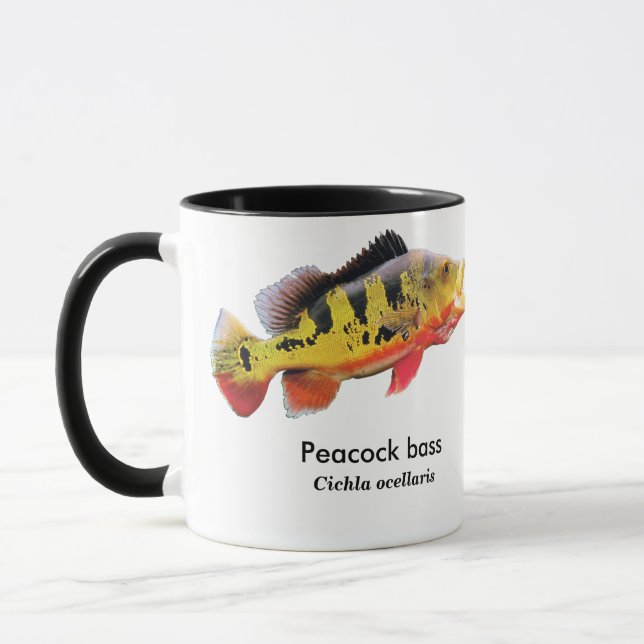 Peacock bass mug (Left)