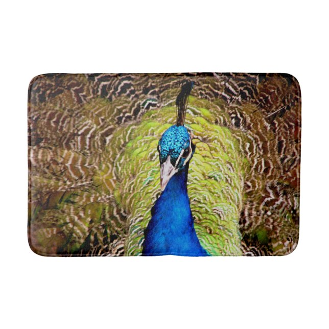 Peacock Bath Mat (Front)