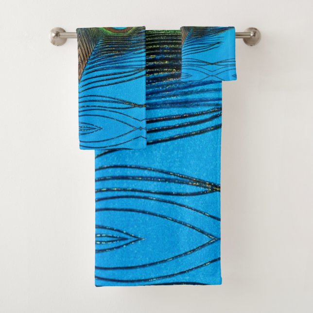 Peacock Bath Towel Set (Insitu)