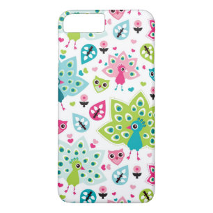 peacock bird and owl iPhone 8 plus/7 plus case