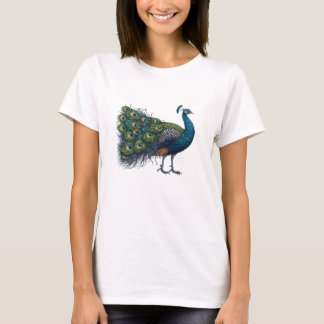 Peacock bird Basic Dark T-Shirt