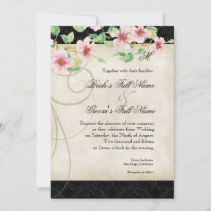 Peacock Bird Cage - Wedding Invitation