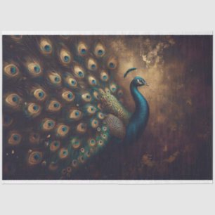 Peacock Bird Decoupage Tissue Paper