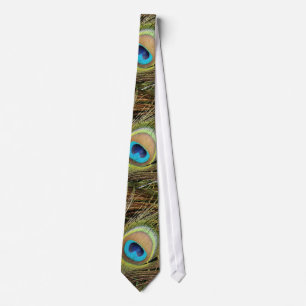 Peacock Bird Feathers Wildlife Animals Tie