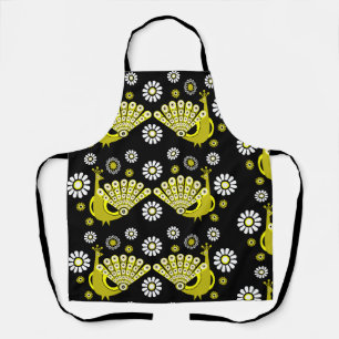 Peacock Bird Graphic Art Apron