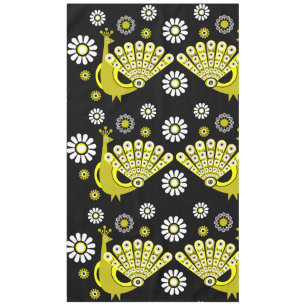 Peacock Bird Graphic Art Tablecloth
