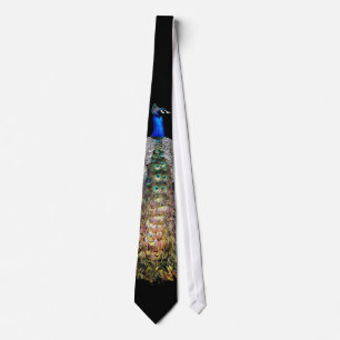 Peacock Bird Wildlife Animal Tie