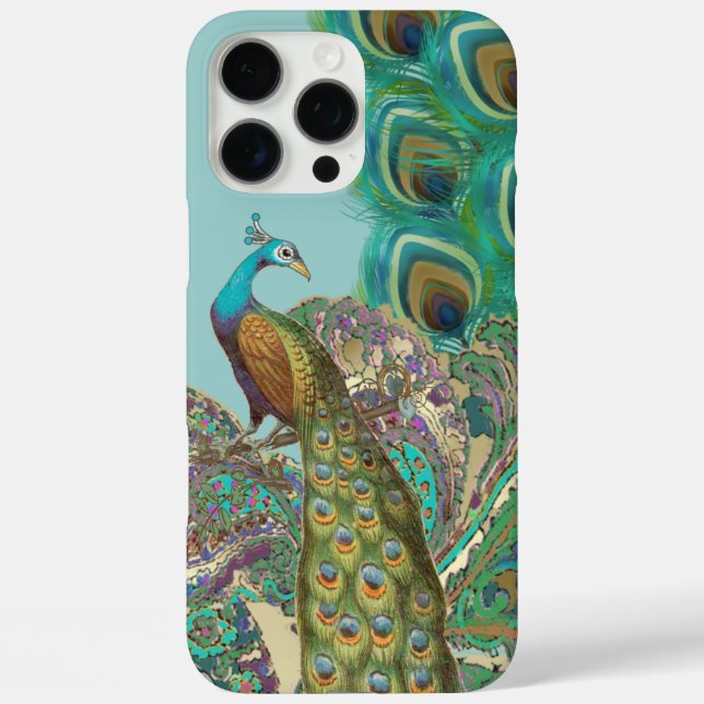 Peacock Birdcage  Damask Case-Mate iPhone Case (Back)
