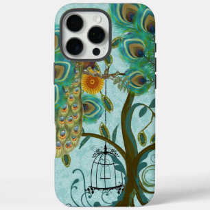 Peacock Birdcage  Damask iPhone 16 Pro Max Case