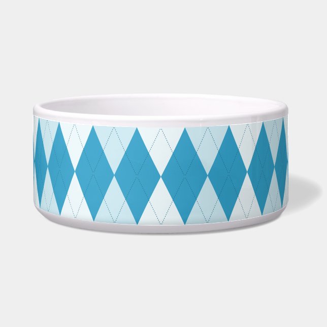 Peacock Blue Argyle Small Diamond Shape (Front)