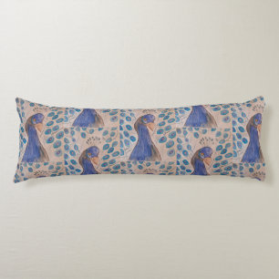 Peacock Blue Body Cushion