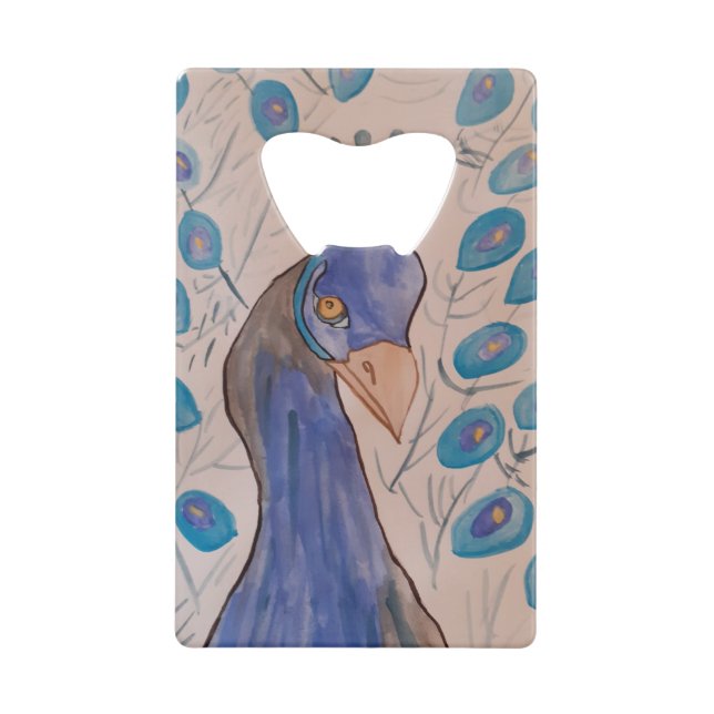Peacock Blue Bottle Opener (Front)