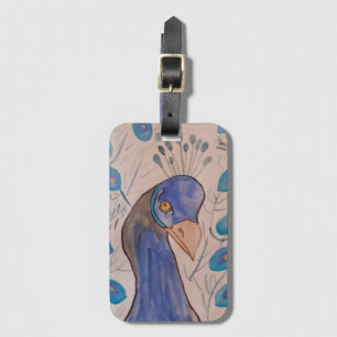 Peacock Blue Luggage Tag
