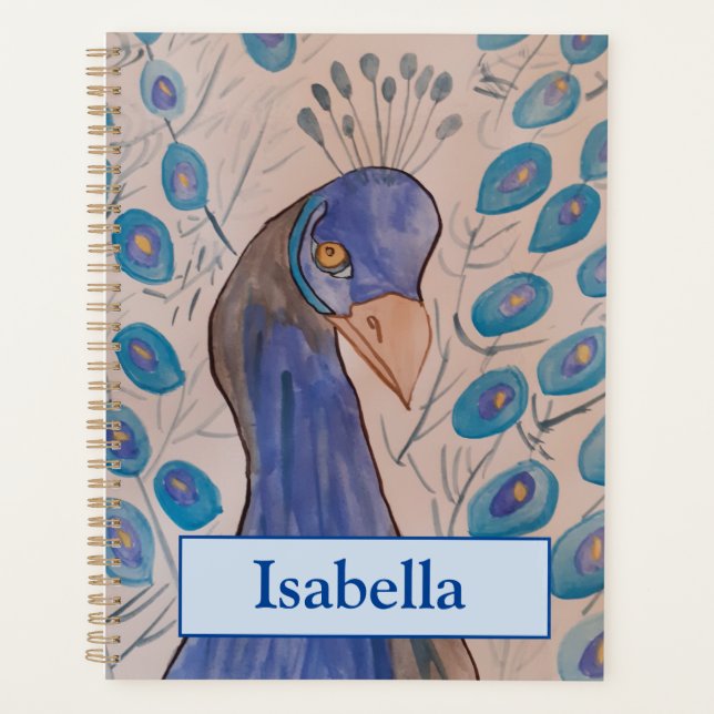 Peacock Blue Planner (Front)