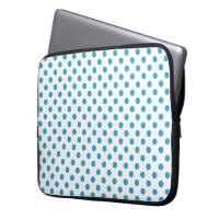 Peacock Blue Polka Dots Circles