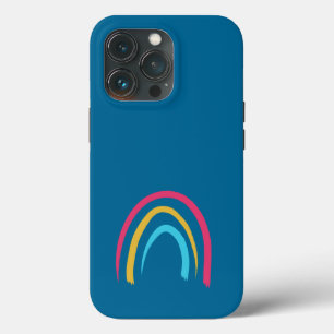 Peacock Blue Rainbow iPhone 13 Pro Case