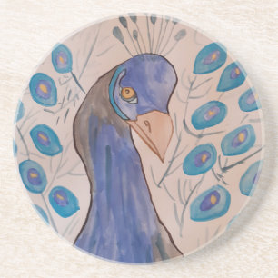 Peacock Blue Sandstone Coaster